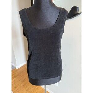 Private Edition By Chicos Womens Black Tank Top Sleeveless Stretch Size 1